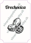Etiketa orechovica vzor A