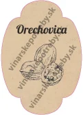 Etiketa orechovica vzor B