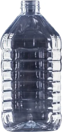 PET fľaša číra 5l + uzáver + držiak