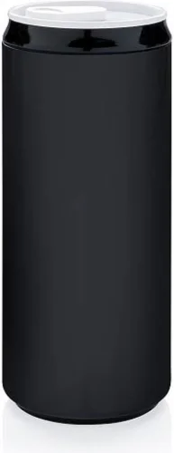 Plechovka 0,5l čierna s viečkom 162 ks