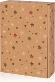 Kartón na 3fl prírodný s hviezdičkami 130208