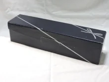 Kartón na 1fl modrá s mašľou 000138