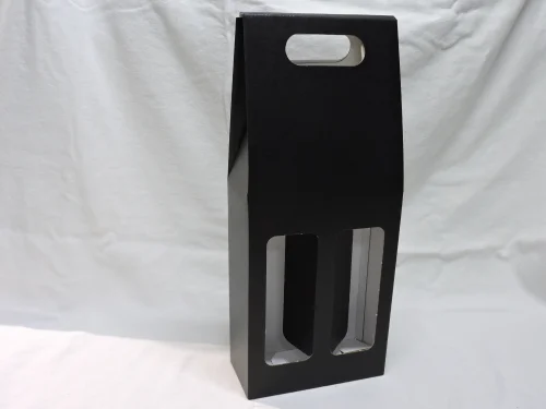 Kartón na 2fl čierny s okienkom