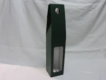 Kartón na 1fl zelený s okienkom