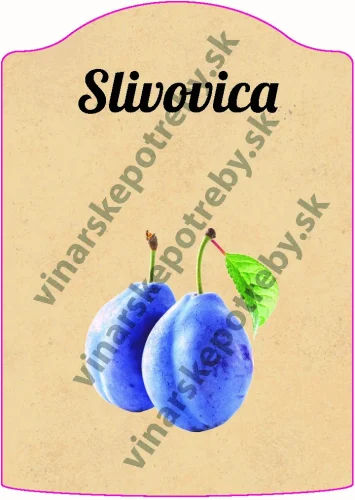 Etiketa Slivovica Vzor E