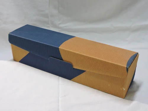 Kartón na 1fl Modrý/prírodný 000163