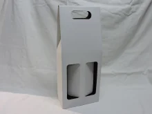 Kartón na 2fl biely s okienkom